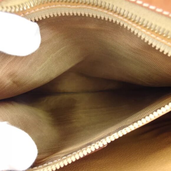 CELINE clutch bag macadam beige PVC ?~ leather Authentic used T17588 - Picture 7 of 9